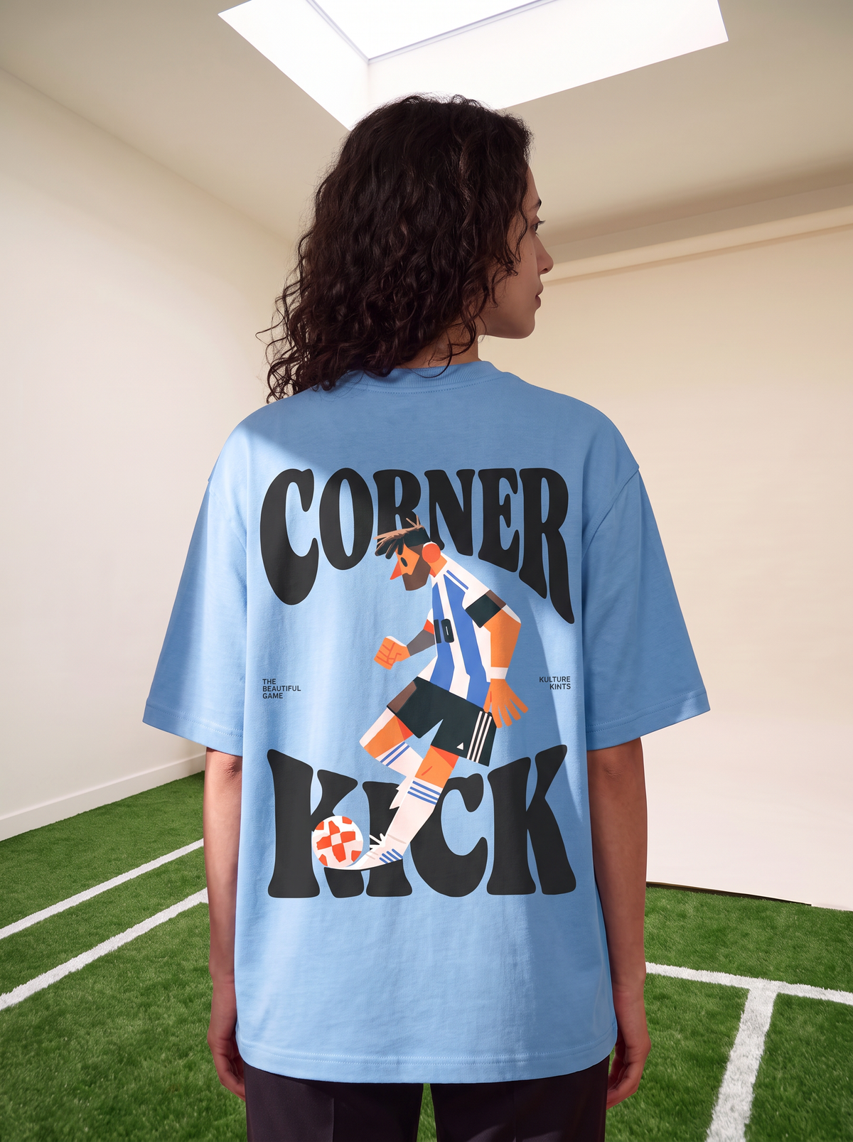Corner Kick Oversized Tee — back