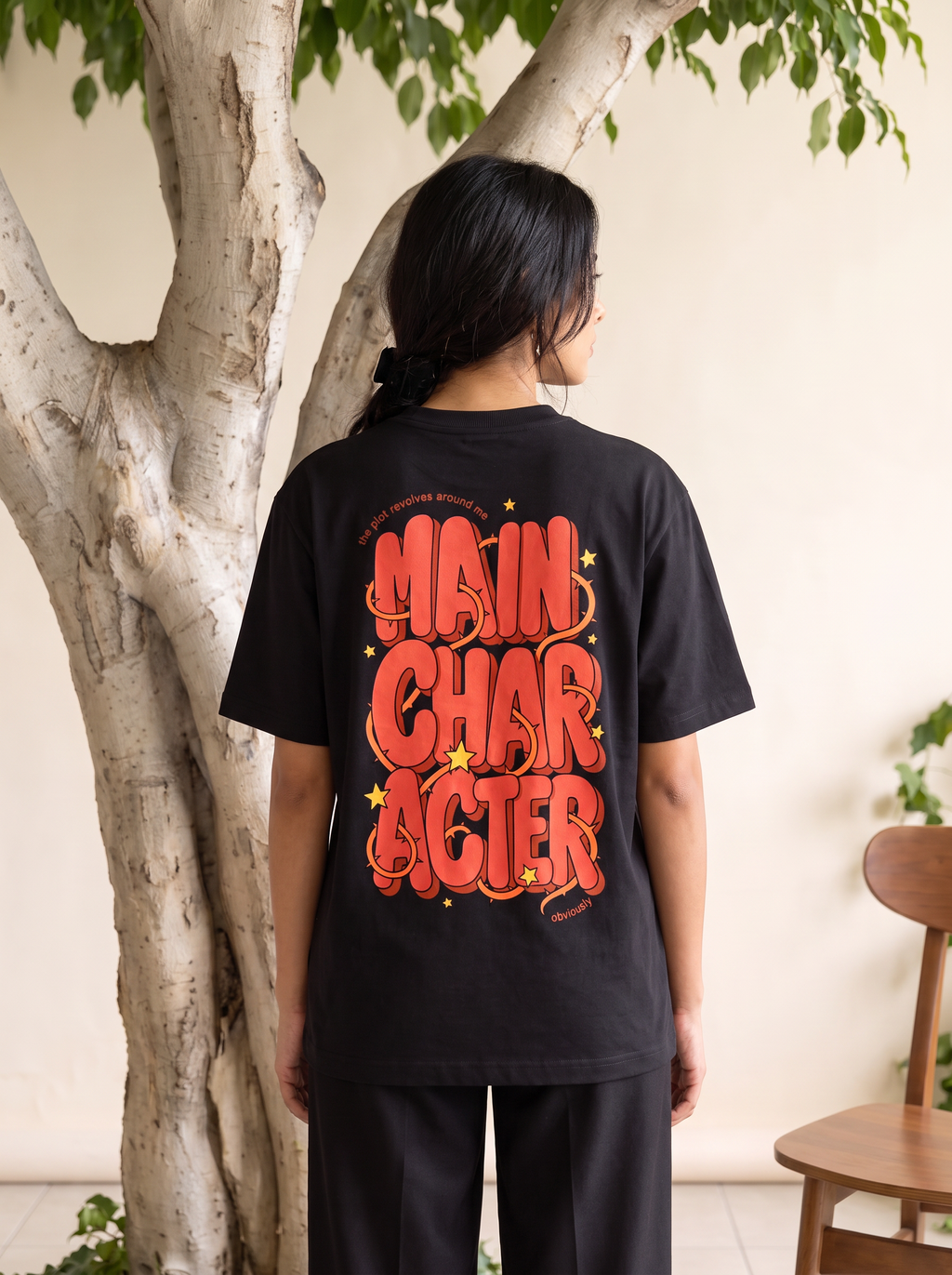 Main Character Energy Oversized Tee